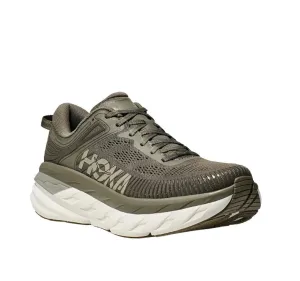 HOKA Men's Bondi 7 Sneaker - Olive Haze/White