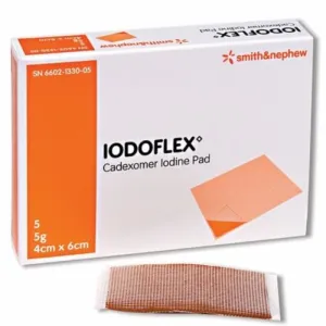 Iodoflex Cadexomer Antibacterial Wound Healing Dressings 4cm x 6cm