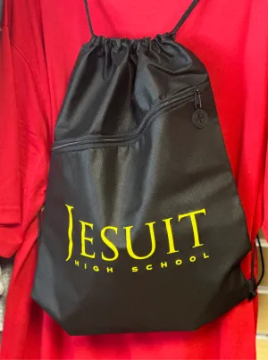 Jesuit HS Cinch Sac with Zip Pocket