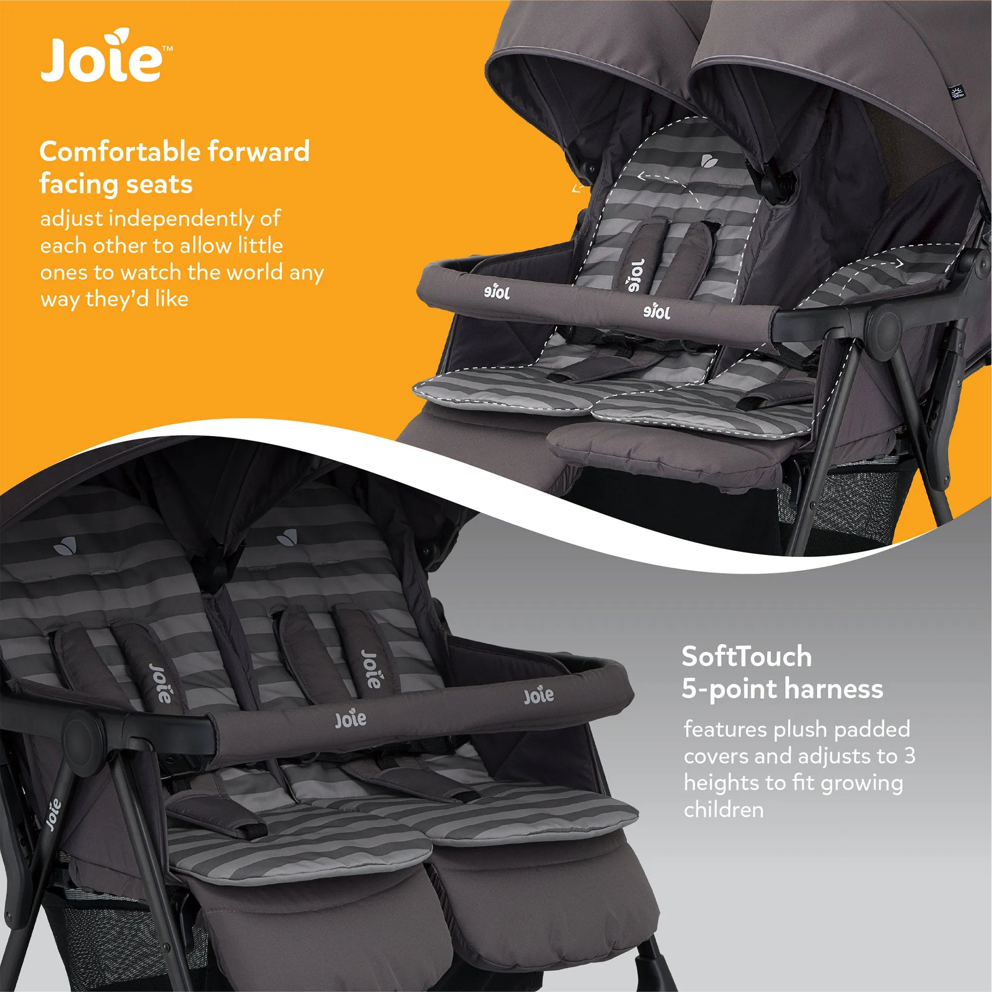 Joie Stroller Aire Twin (Birth to 36 Months) - Distressed Box