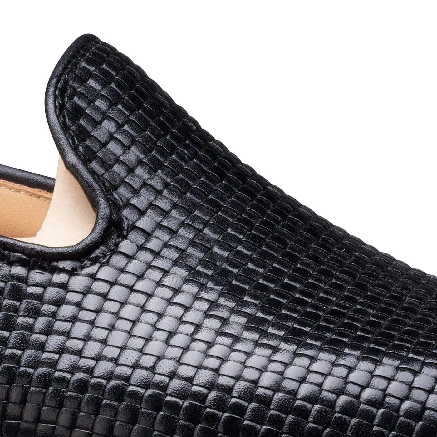 Kensington Black Woven Calf