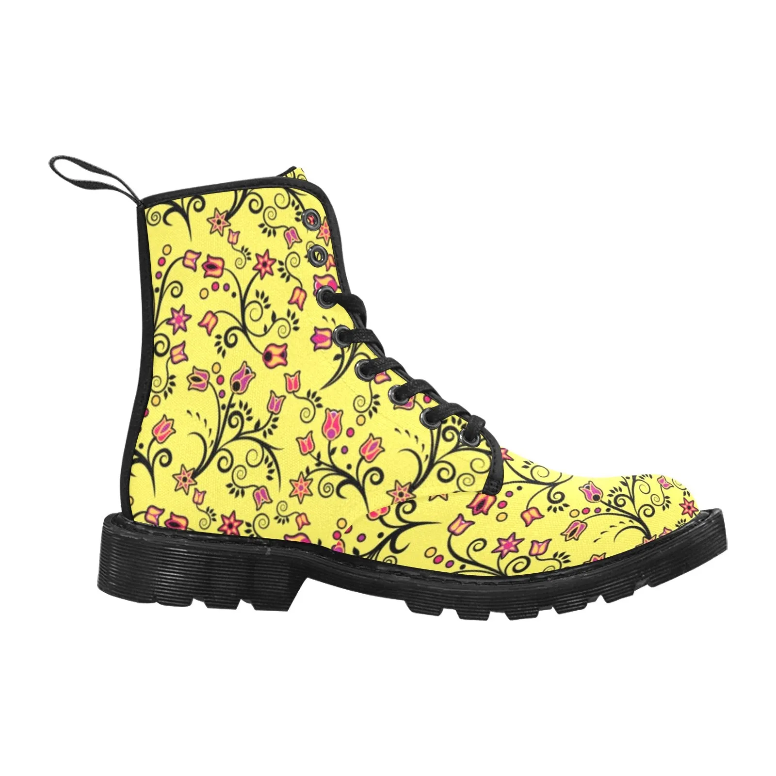 Key Lime Star Boots for Men (Black)