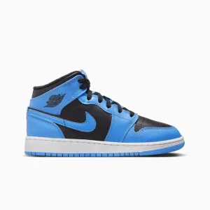 Kid's Air Jordan 1 Mid "University Blue" Grade School