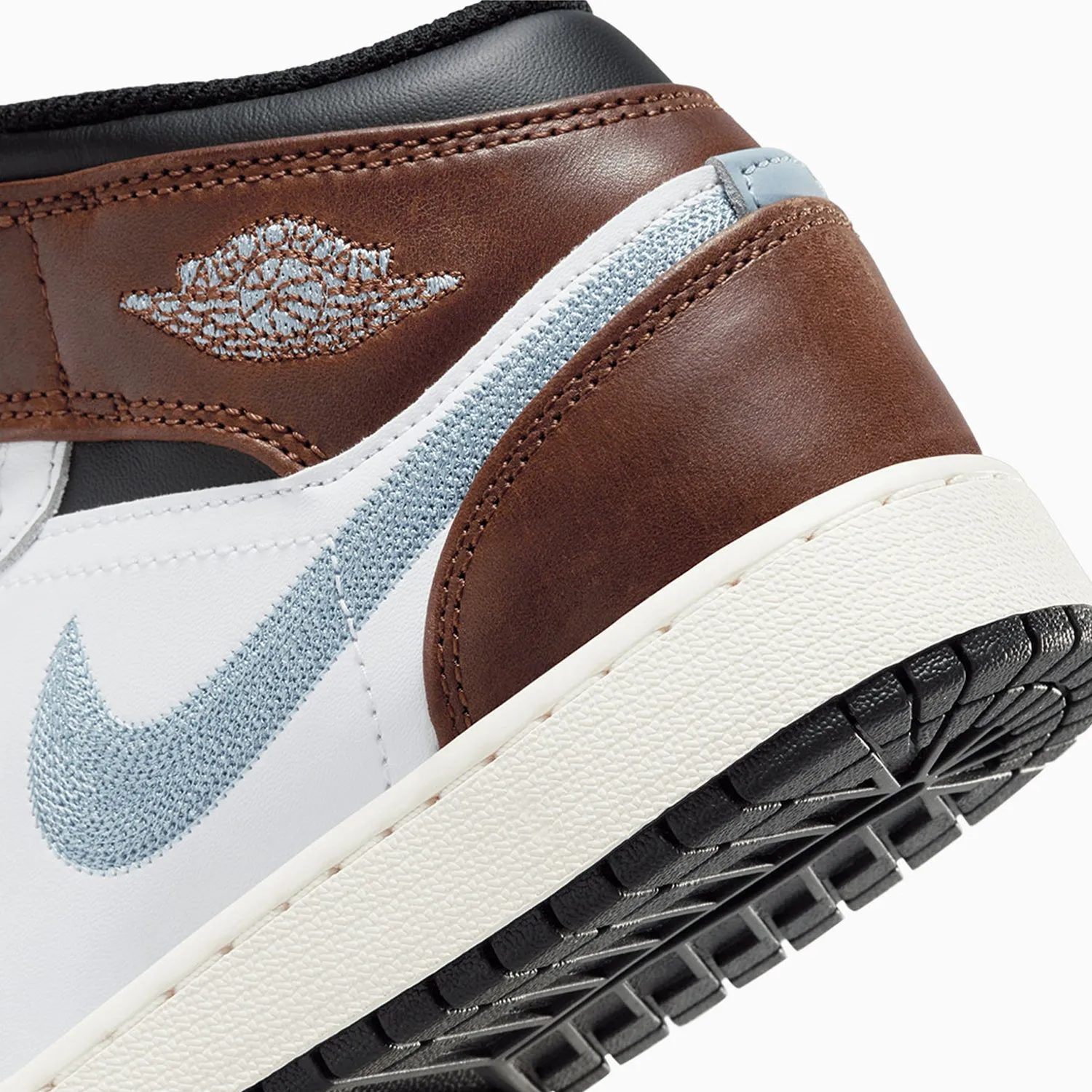 Kid's Air Jordan 1 Mid SE "Brown Blue Grey" Grade School