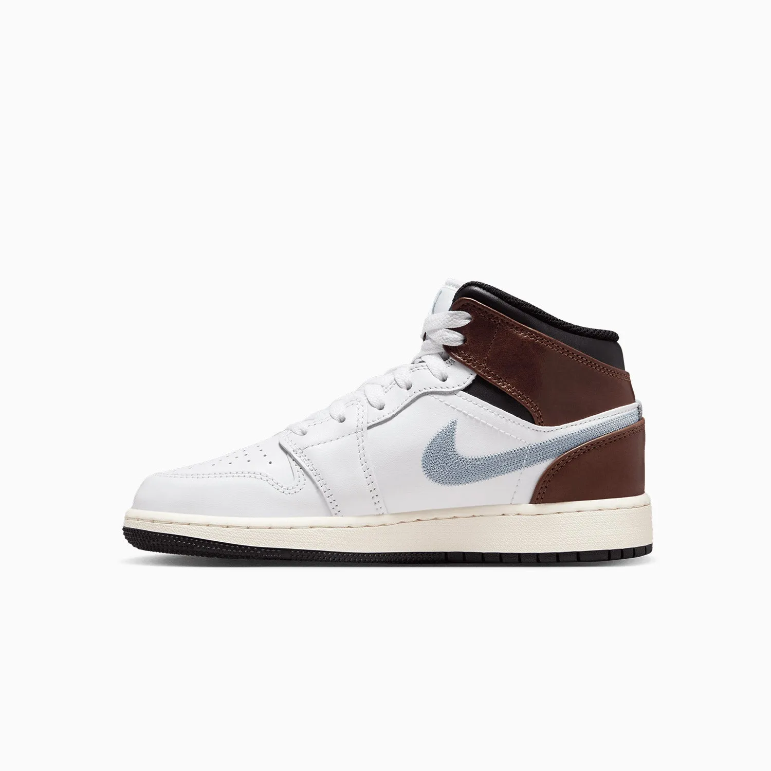 Kid's Air Jordan 1 Mid SE "Brown Blue Grey" Grade School