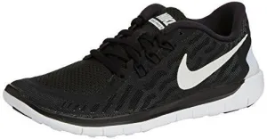 Kids Free 5.0 Black/White/Dark Grey/Cl Grey Running Shoe 7 Kids US