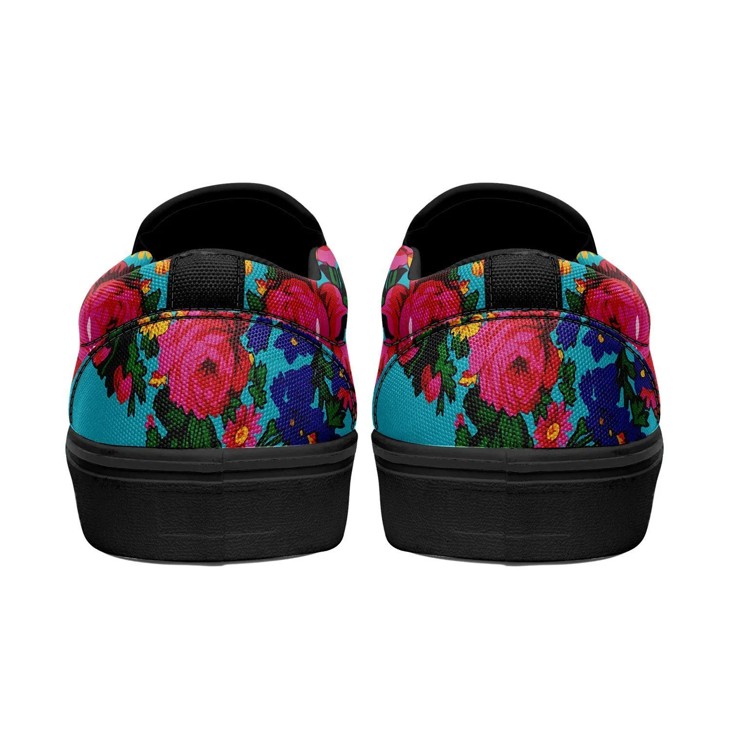 Kokum's Revenge Sky Otoyimm Kid's Canvas Slip On Shoes