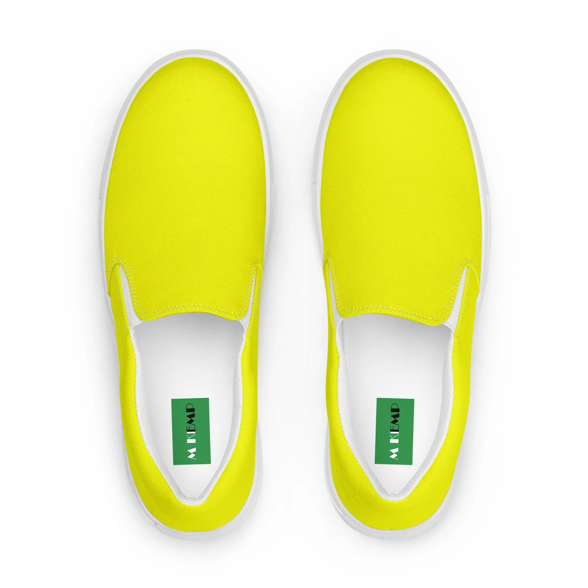 Lemon Yellow Women’s slip-on canvas shoes