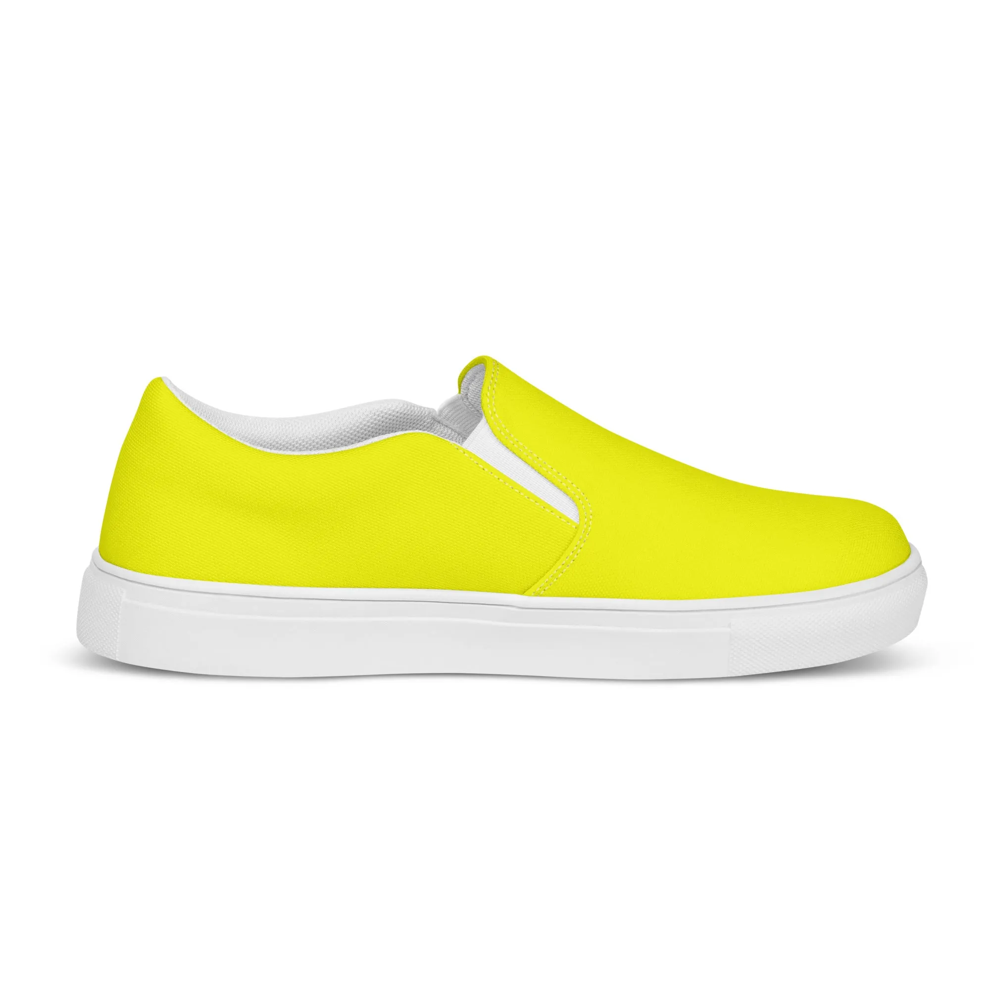 Lemon Yellow Women’s slip-on canvas shoes