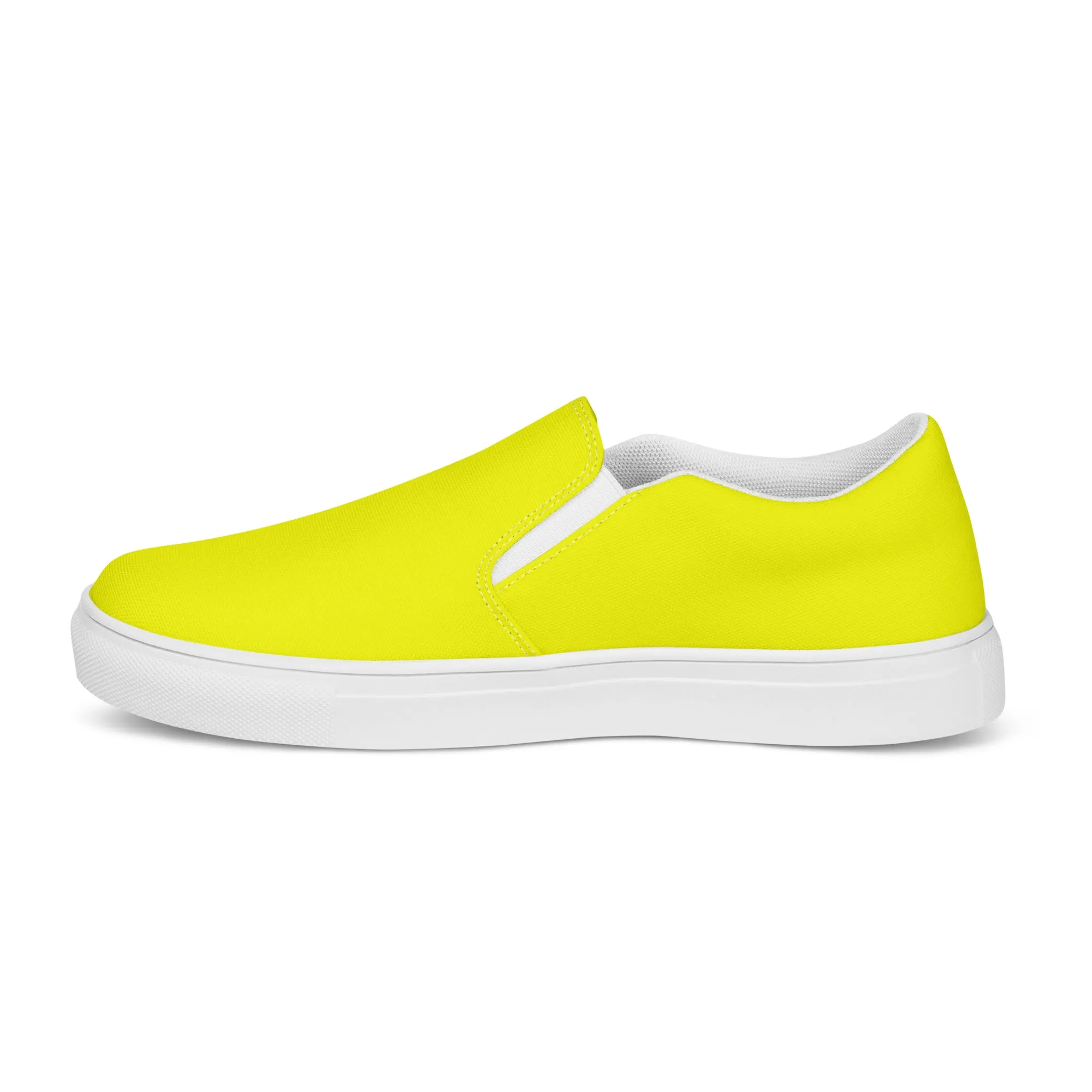 Lemon Yellow Women’s slip-on canvas shoes