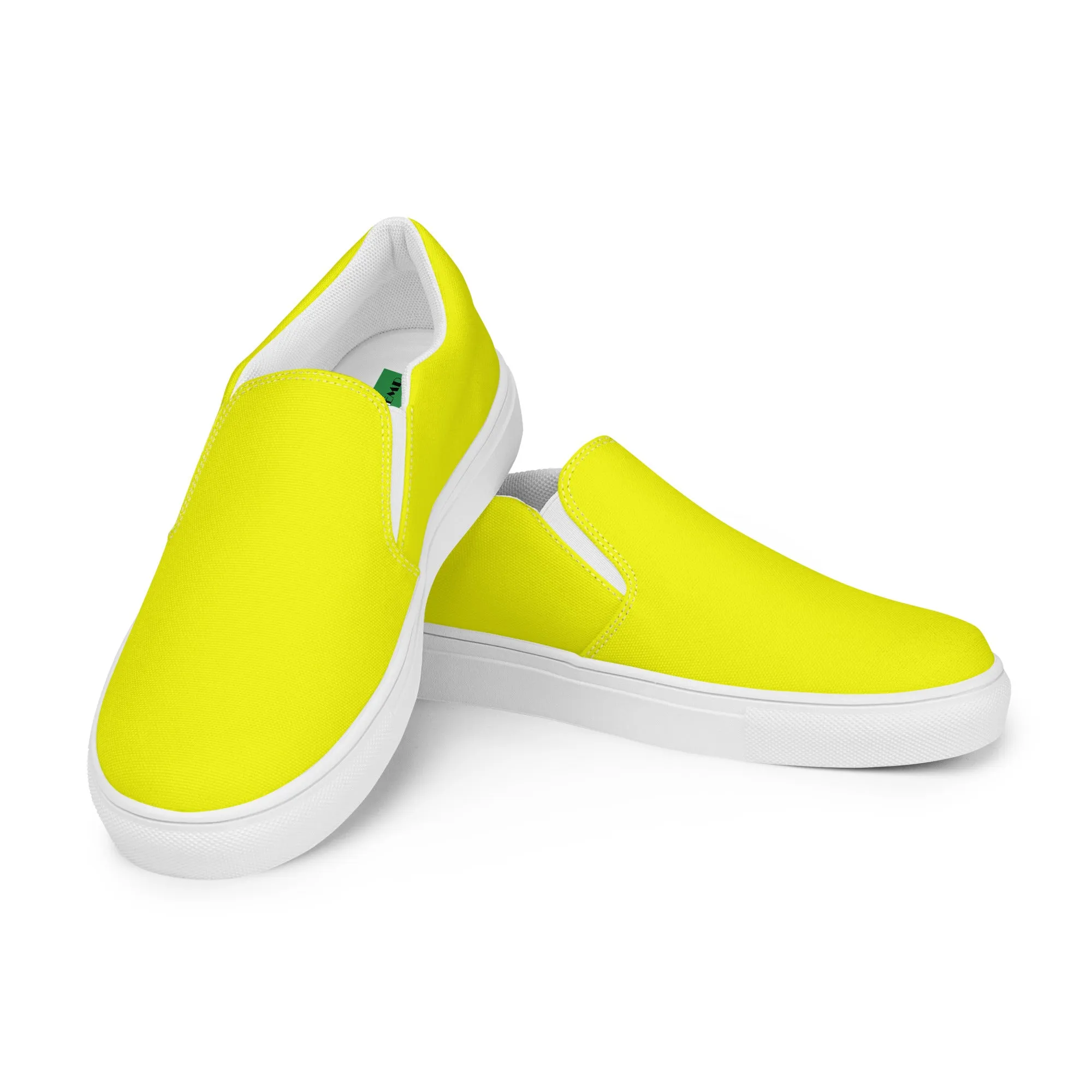 Lemon Yellow Women’s slip-on canvas shoes