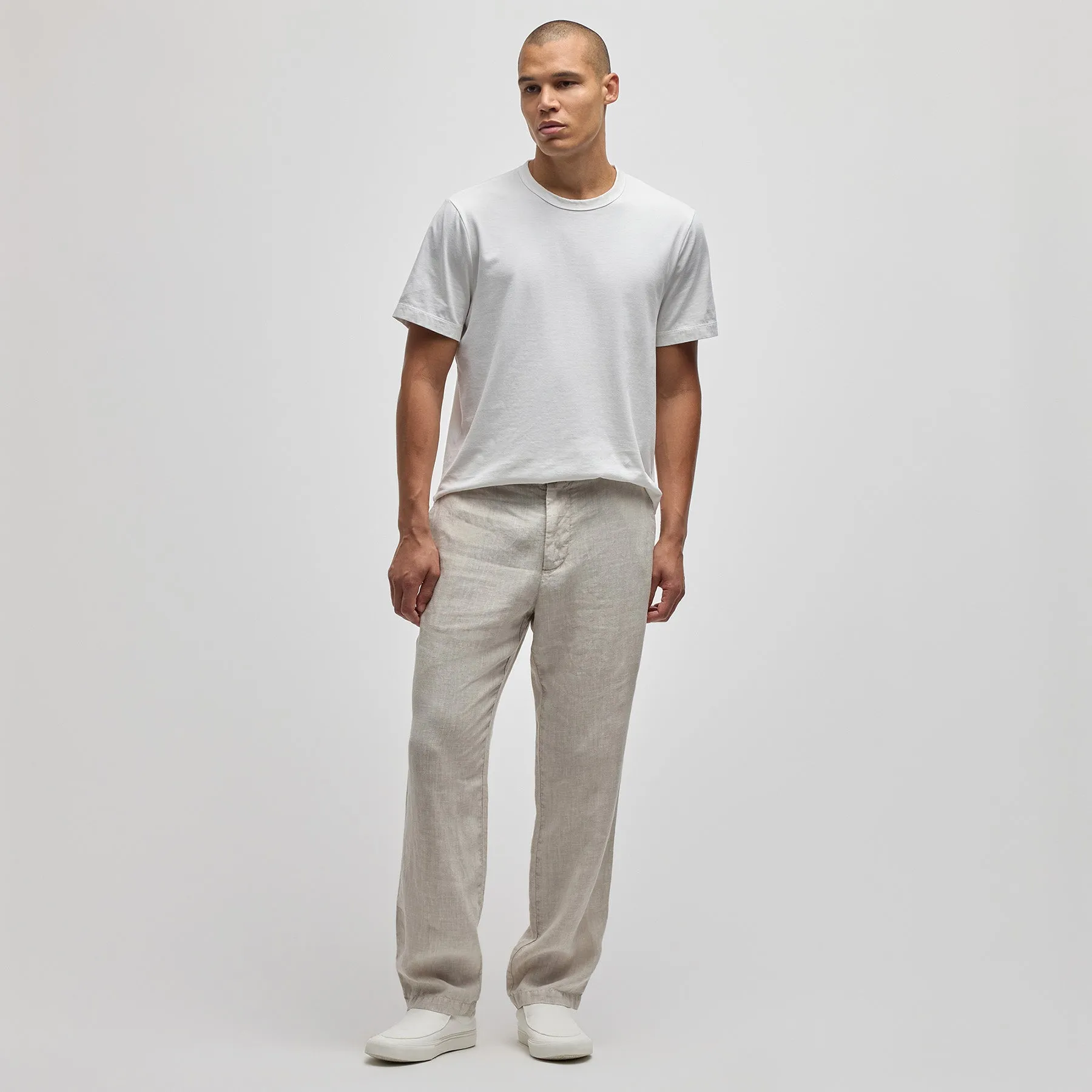 Linen Trouser - Salt Pigment