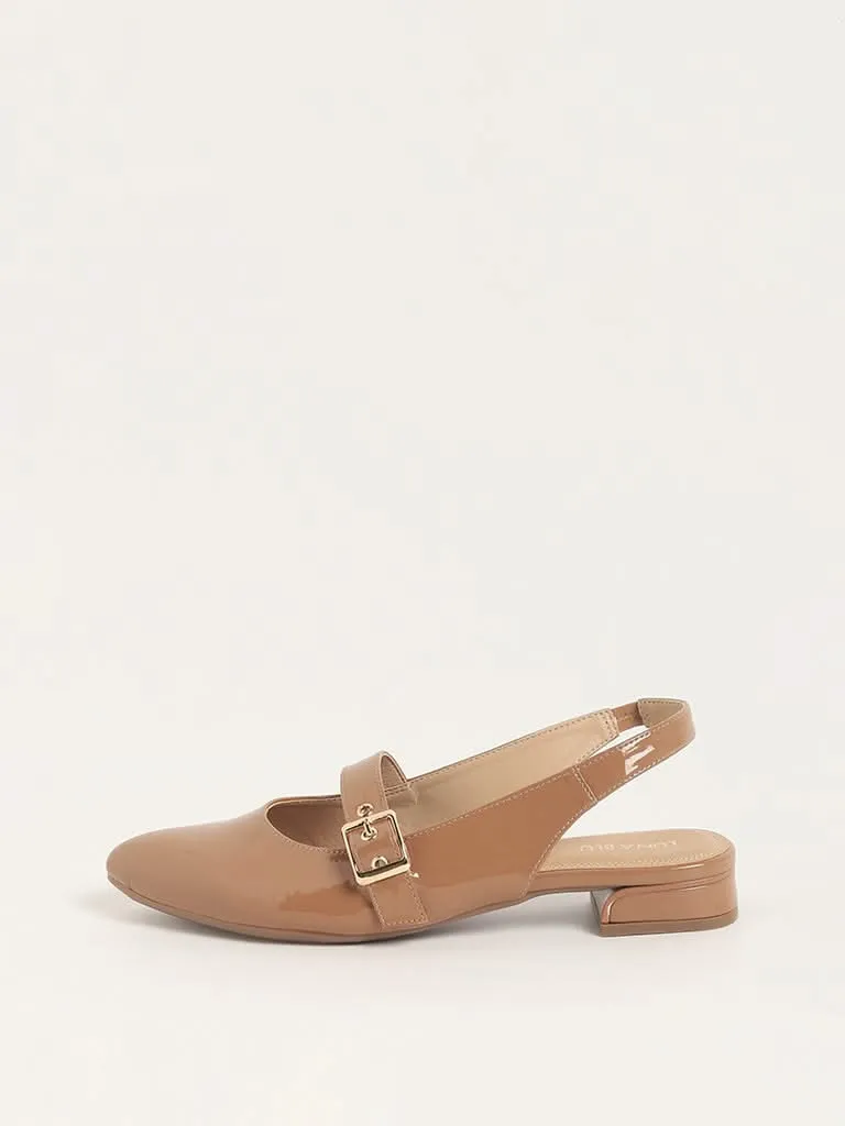 LUNA BLU Tan Mary Jane Shoes