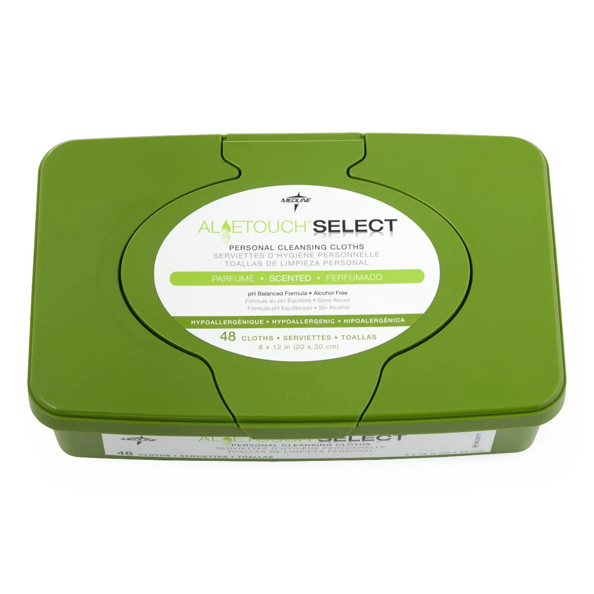 Medline Aloetouch SELECT Premium Spunlace Personal Cleansing Wipes