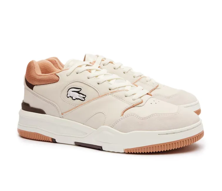 Men's Lacoste Lineshot 124 3 SMA (Off White/Light Brown)