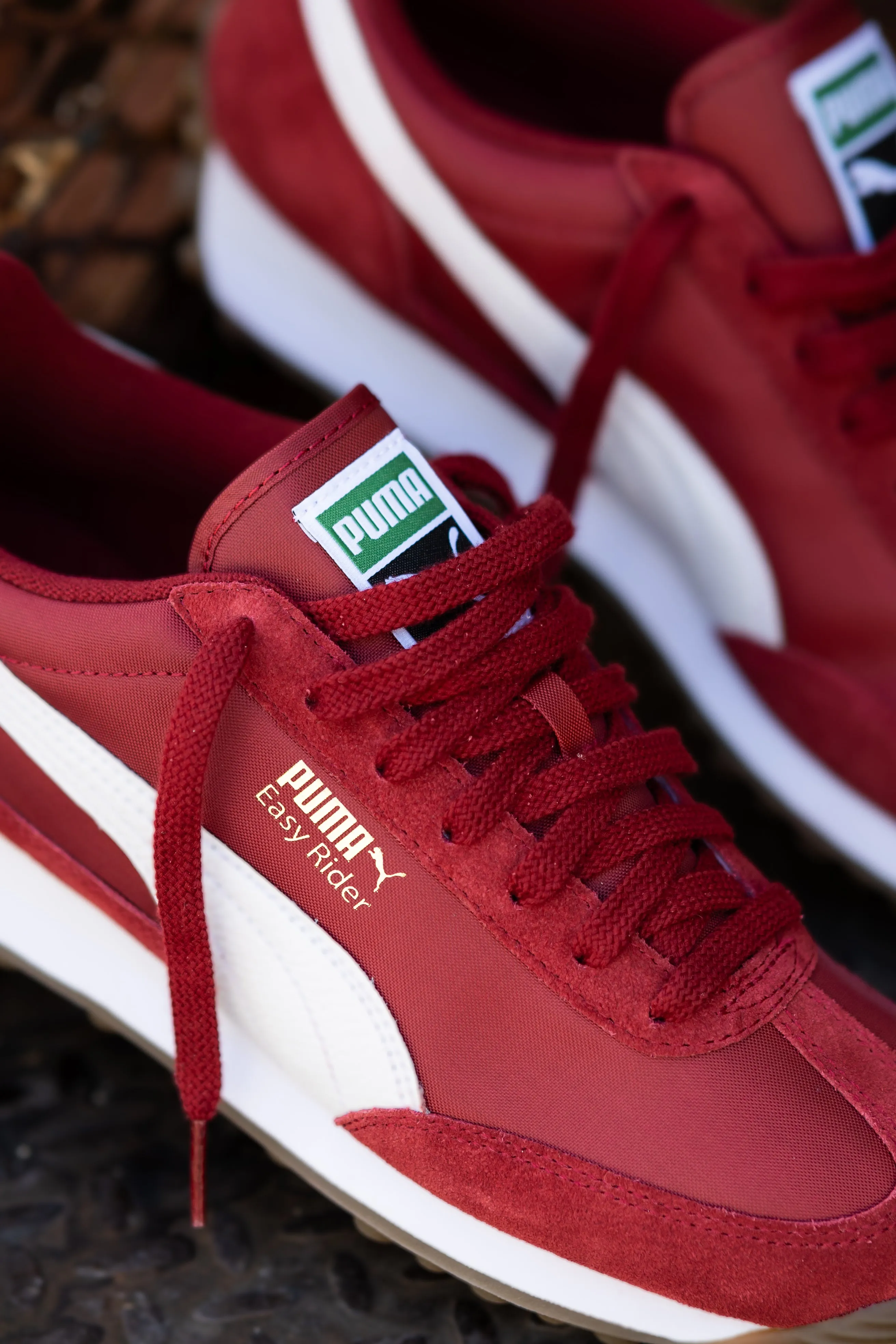 Mens Puma Easy Rider Vintage (Intense Red/Puma White)