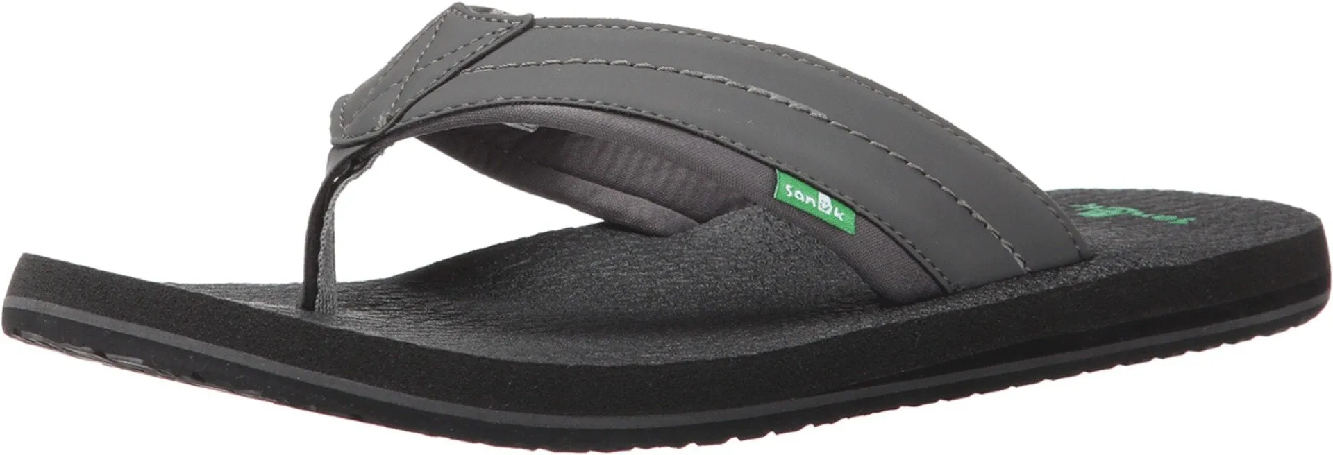 Men's Shoes Sanuk BEER COZY 2 Casual Flip Flop Sandals SMS10868 CHARCOAL