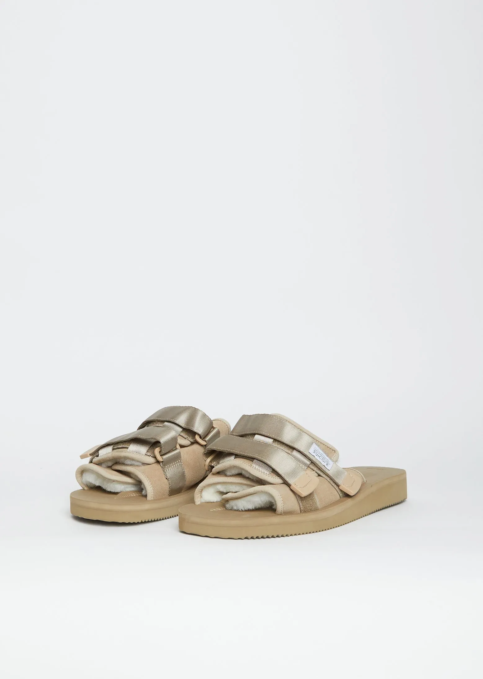 Moto-Mab Slide Sandal— Taupe