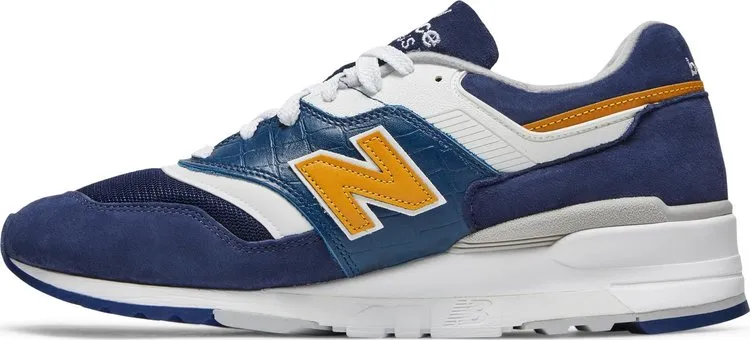 New Balance 997 Made in USA 'Navy Mustard' sneakers, blue