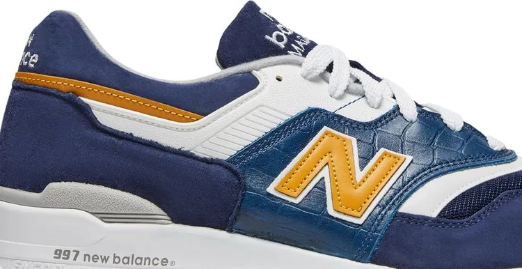 New Balance 997 Made in USA 'Navy Mustard' sneakers, blue