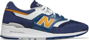 New Balance 997 Made in USA 'Navy Mustard' sneakers, blue