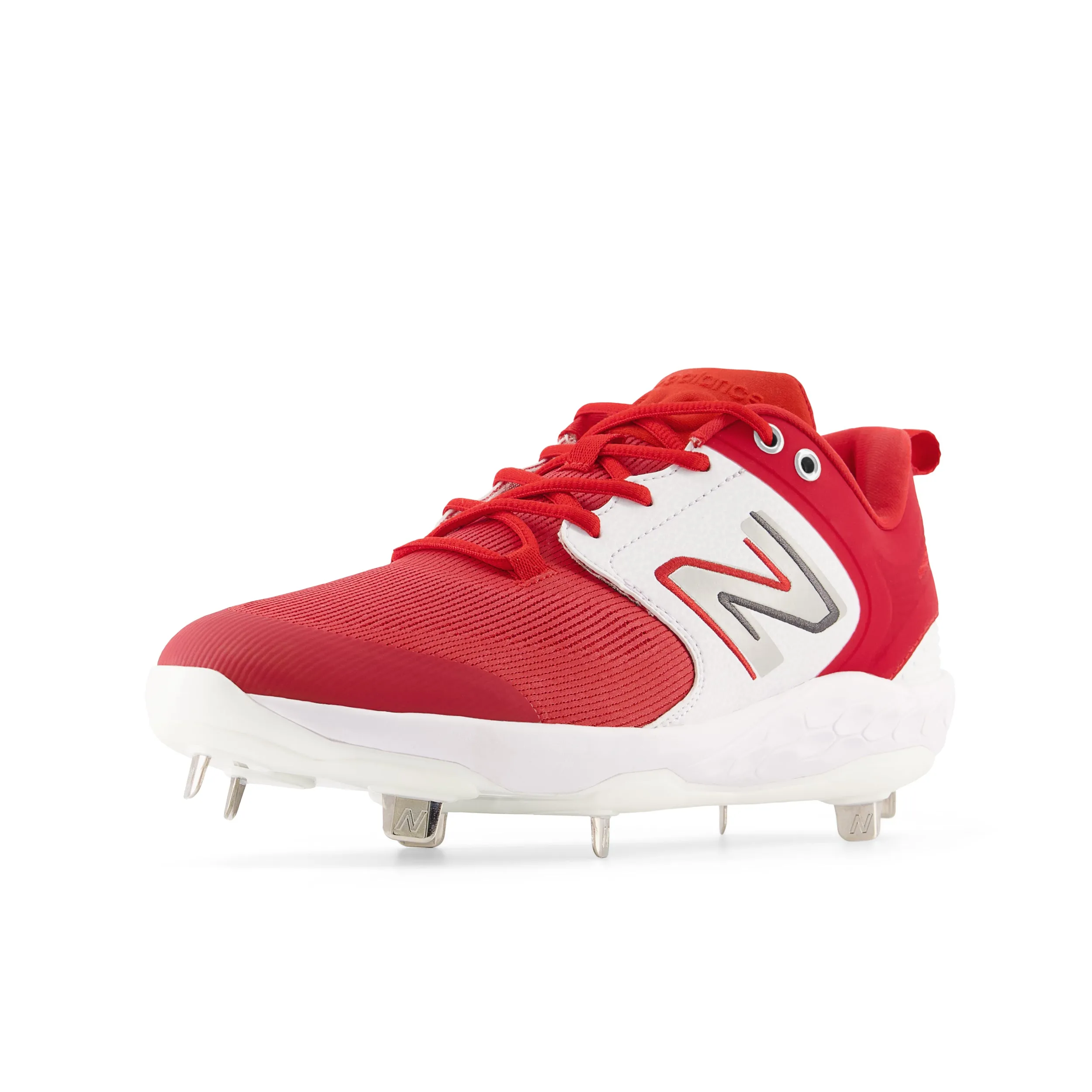 New Balance Fresh Foam 3000v6 2E Fit Metal Cleats - Red