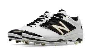 New Balance - White/Black Low 4040v3 Baseball Spikes (L4040WT3)