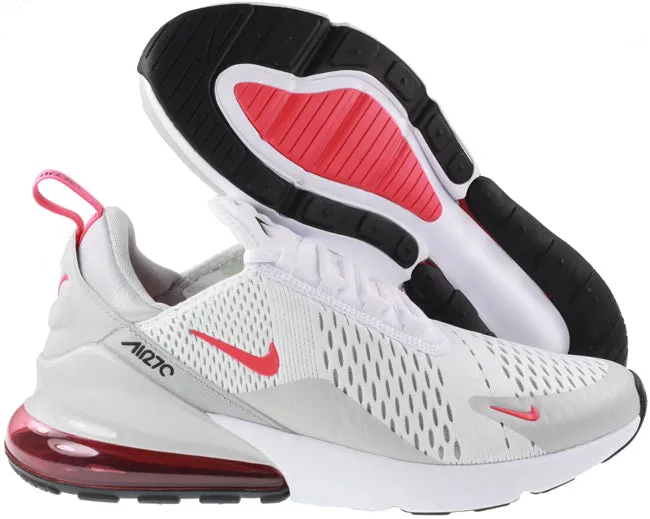 Nike Shoes Mens Air Max 270 White Light Fusion Red Grey Fog Black