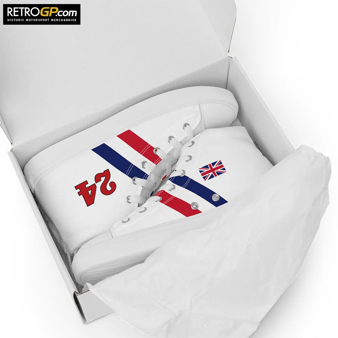 Official Hesketh Racing High Top Canvas Shoes Ladies