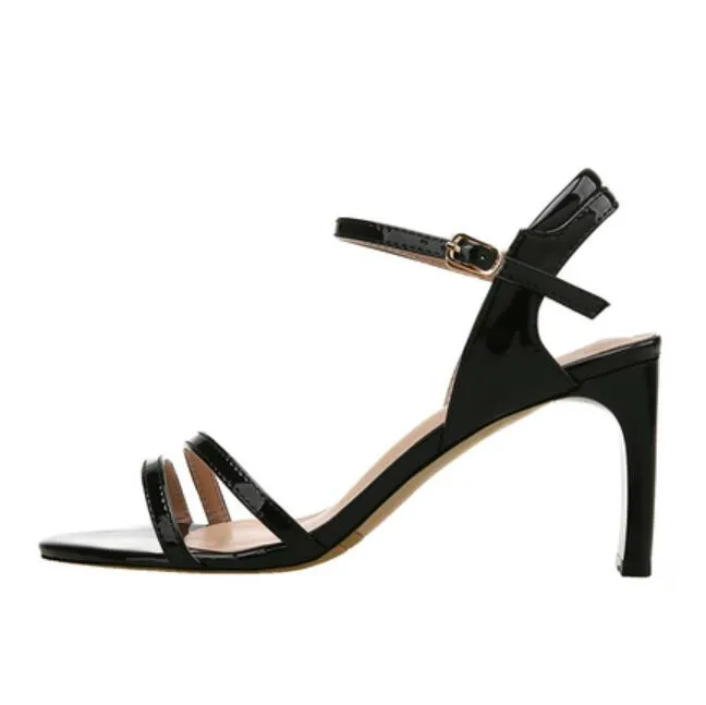 Petite Open Toe Ankle Strap Shoes GS185