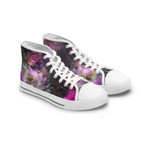 Purple Painting - Inovax Women's Hight Top Sneakers