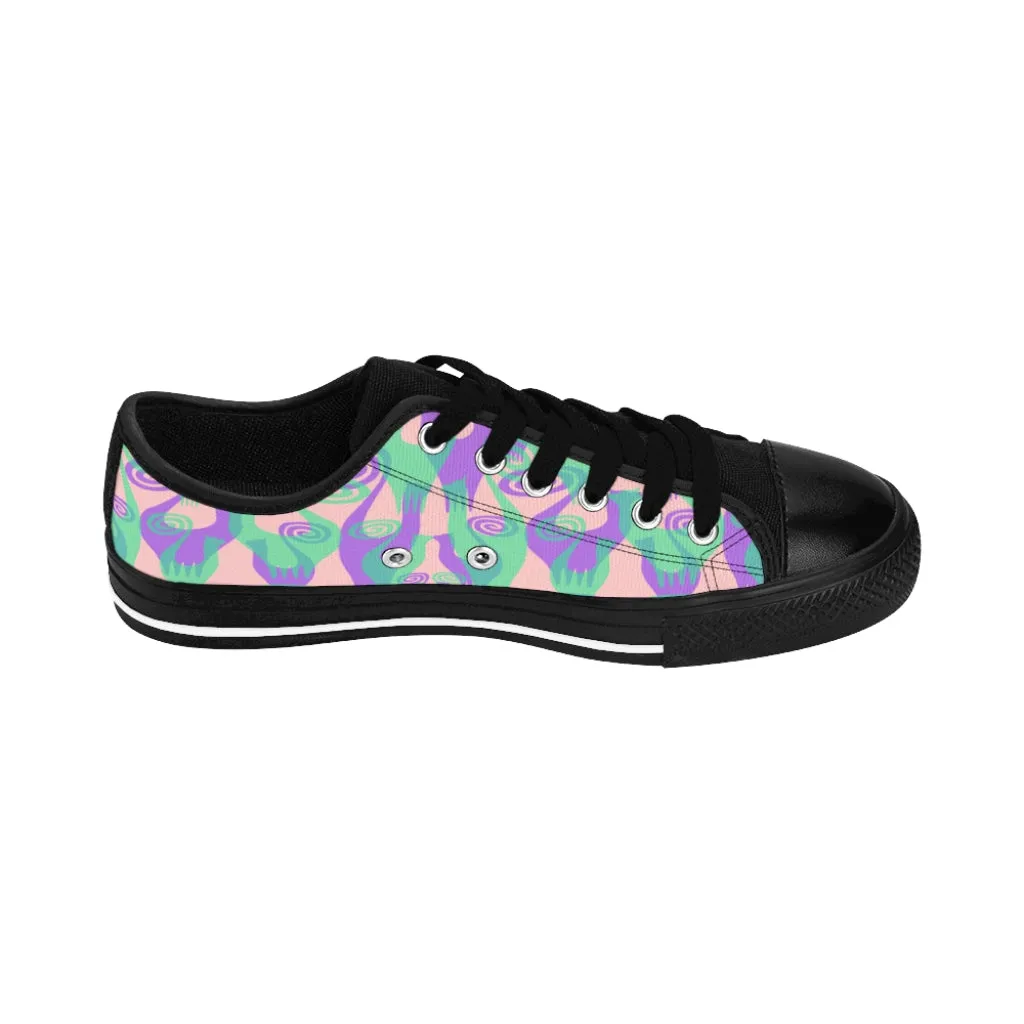 Purple/Green Snooty Layers designer Women's Sneakers