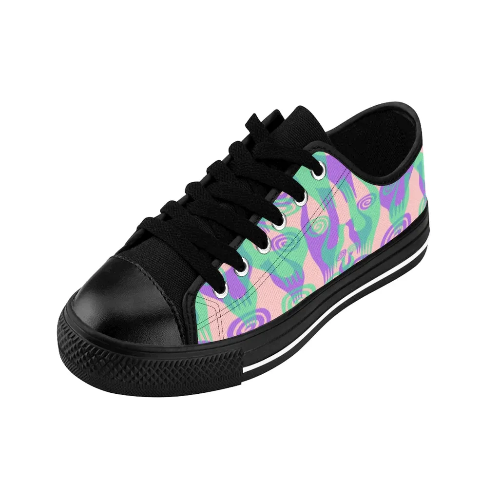 Purple/Green Snooty Layers designer Women's Sneakers