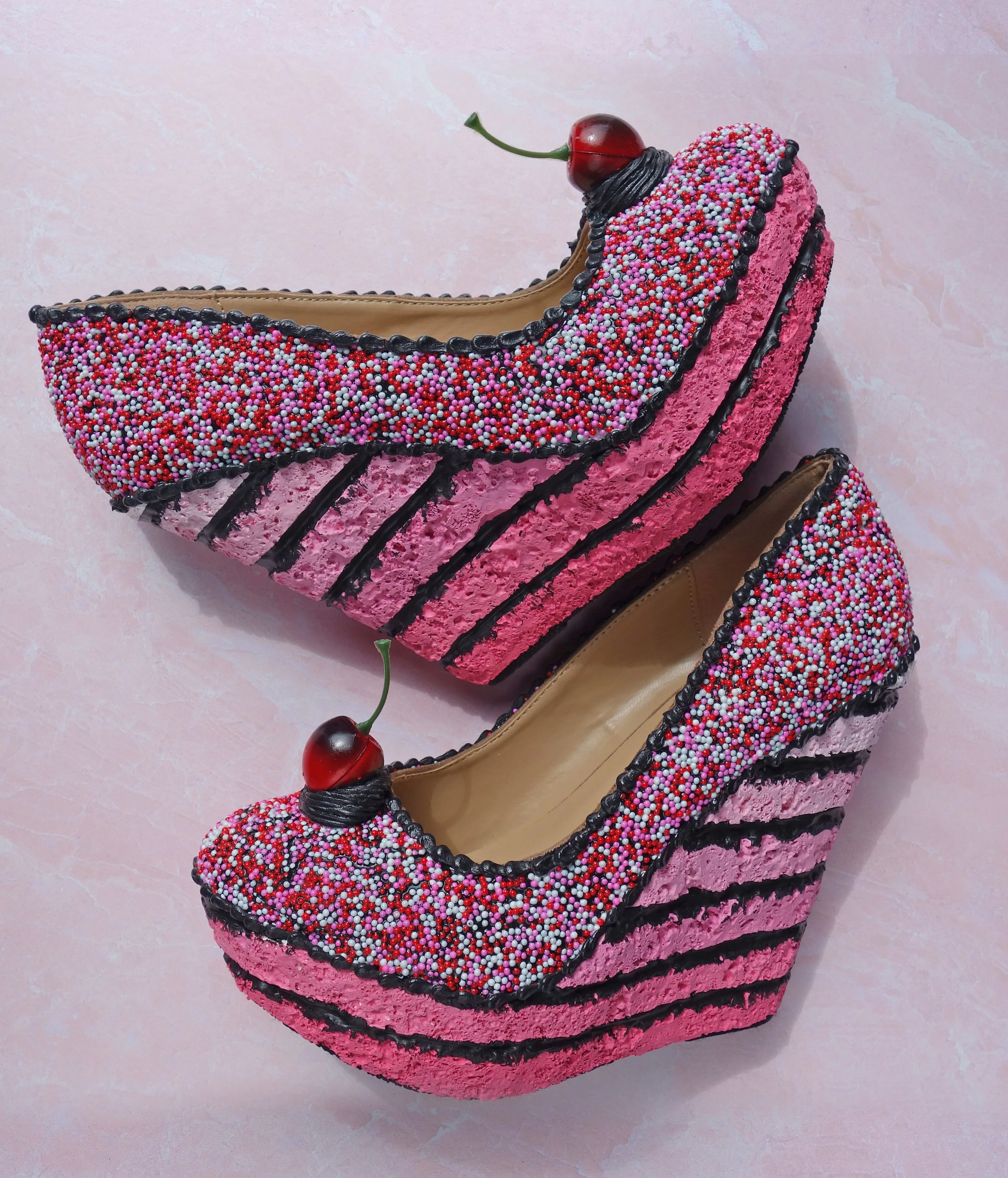 "Love" Sprinkle Series Wedge 5.5"