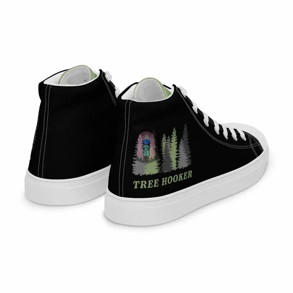 "Tree Hooker" Men’s high top canvas shoes