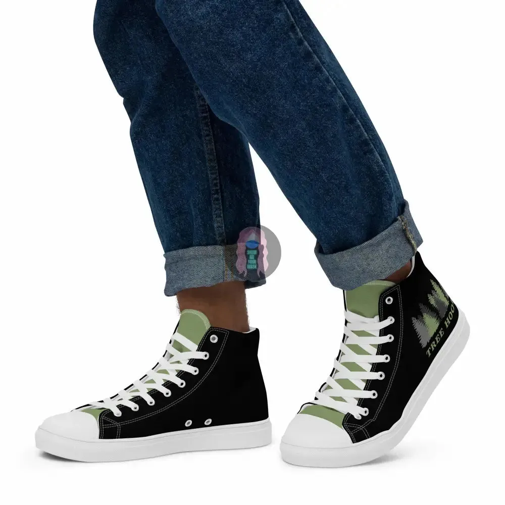 "Tree Hooker" Men’s high top canvas shoes