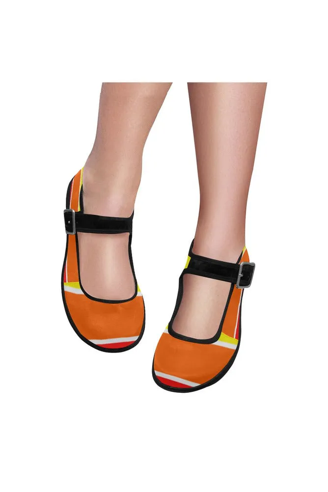 Rainbow Bright Artsadd Mila Satin Women's Mary Jane Shoes (Model 4808)