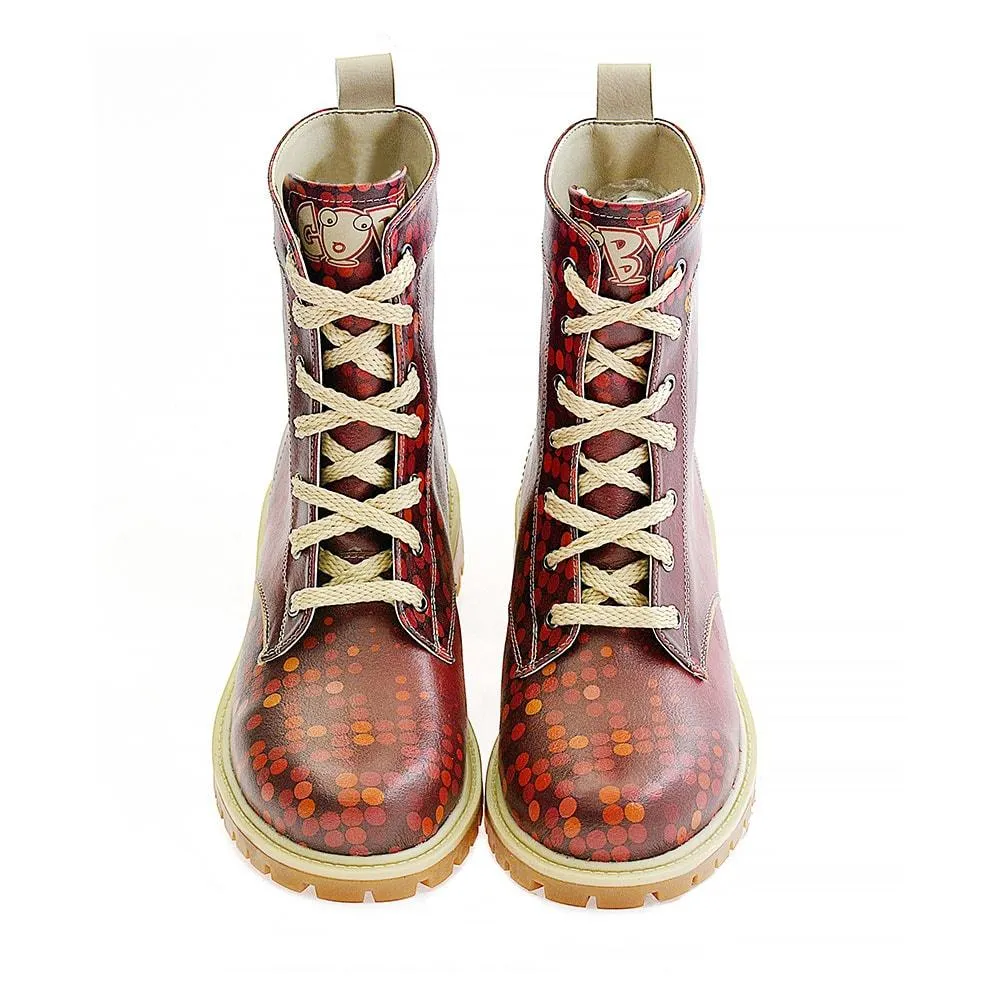 Red Dots Long Boots TMB1019