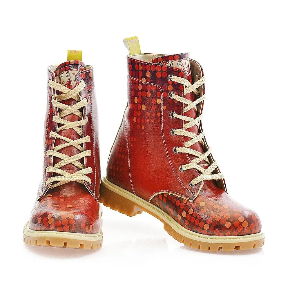 Red Dots Long Boots TMB1019