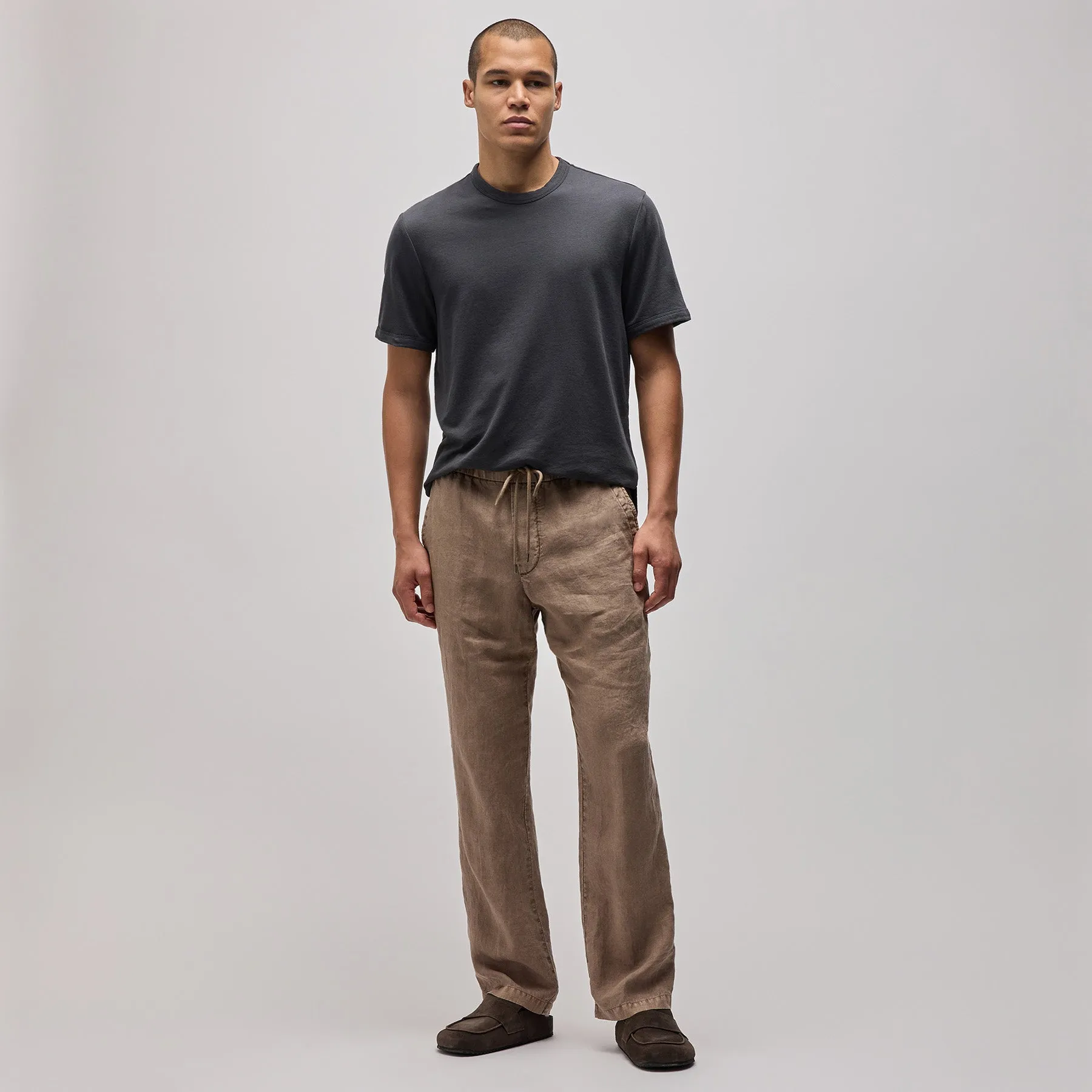 Relaxed Linen Pant - Cargo Pigment