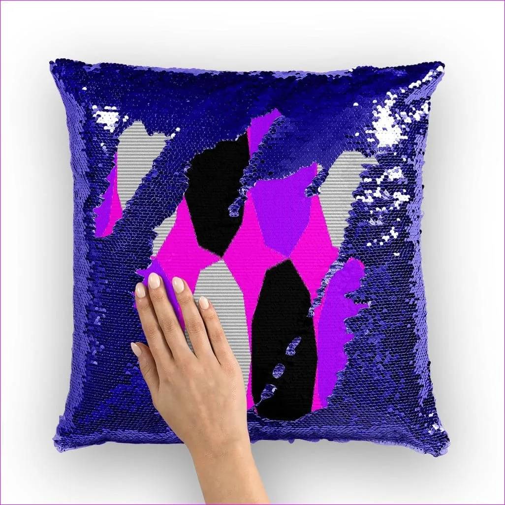 Royal Geo 3 Home Sequin Cushion Cover  Insert Available