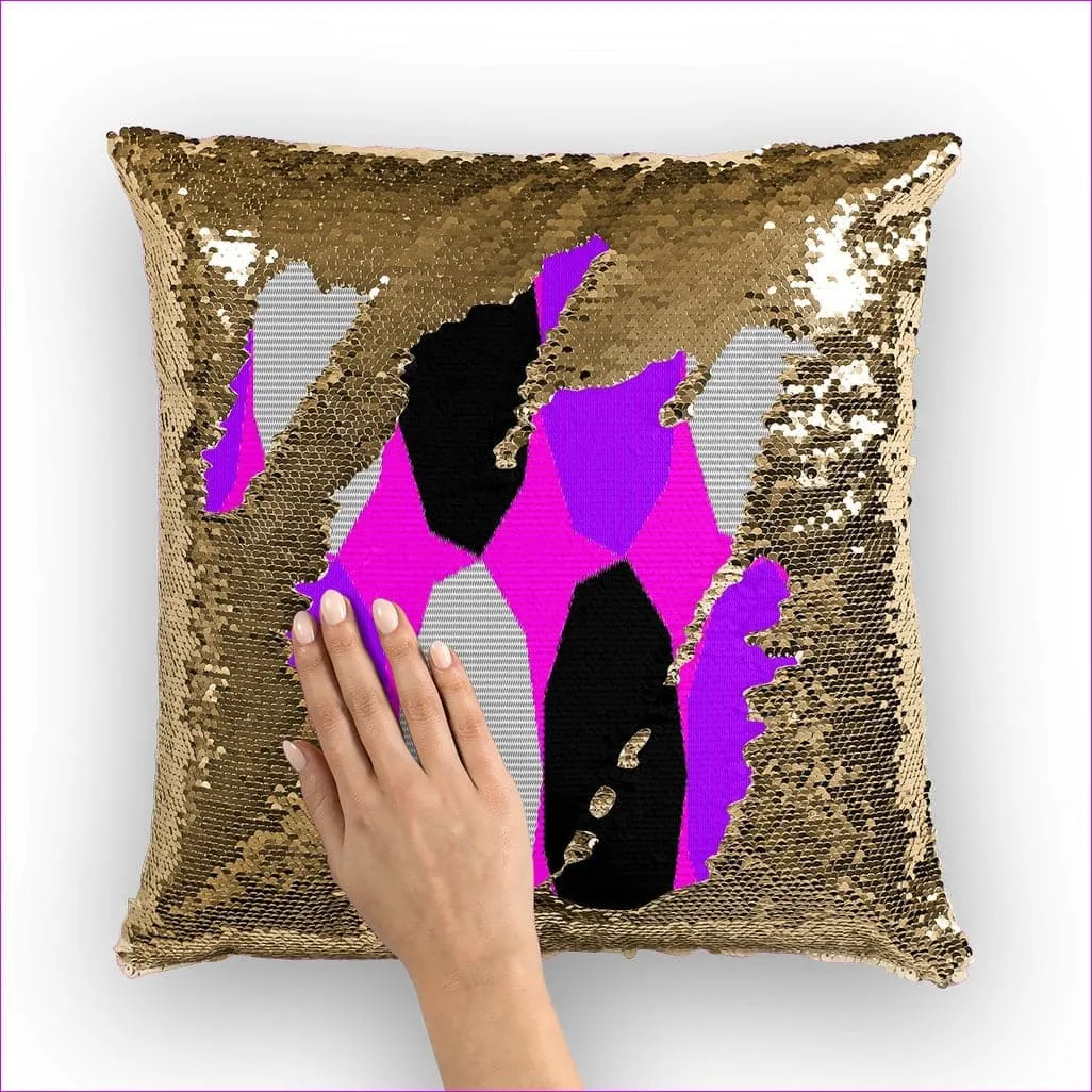 Royal Geo 3 Home Sequin Cushion Cover  Insert Available