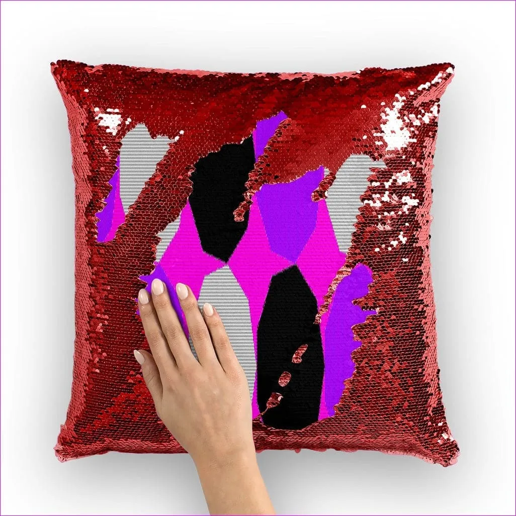 Royal Geo 3 Home Sequin Cushion Cover  Insert Available