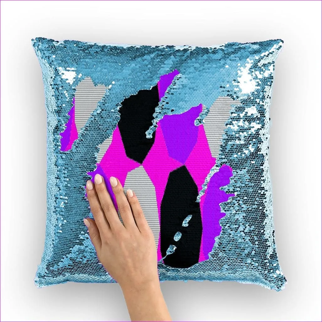 Royal Geo 3 Home Sequin Cushion Cover  Insert Available