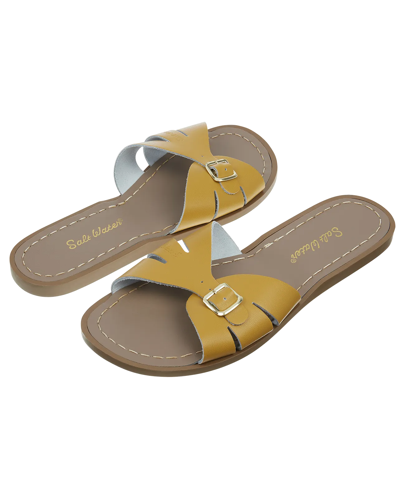 Salt-water sandals classic slide mustard