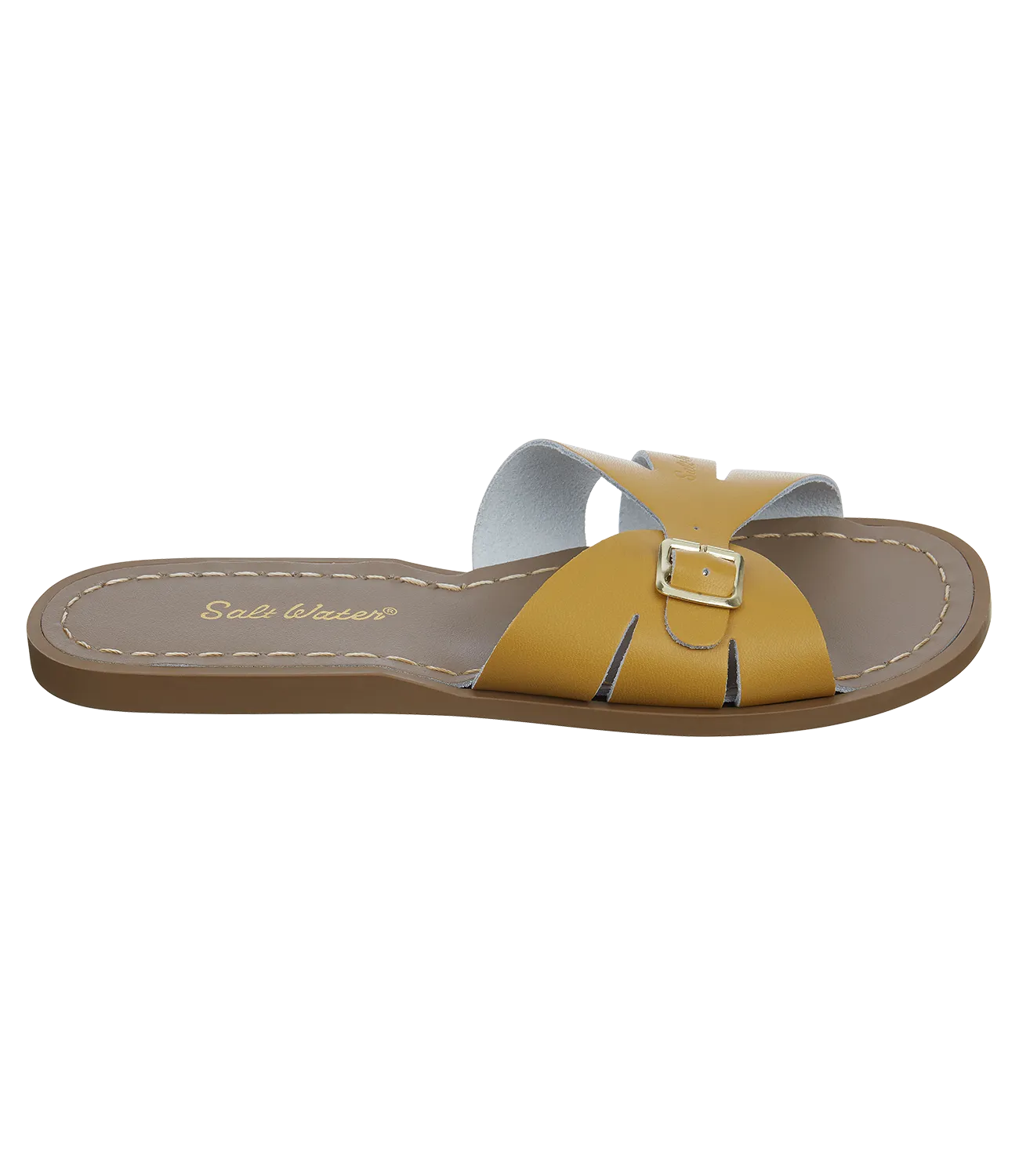 Salt-water sandals classic slide mustard