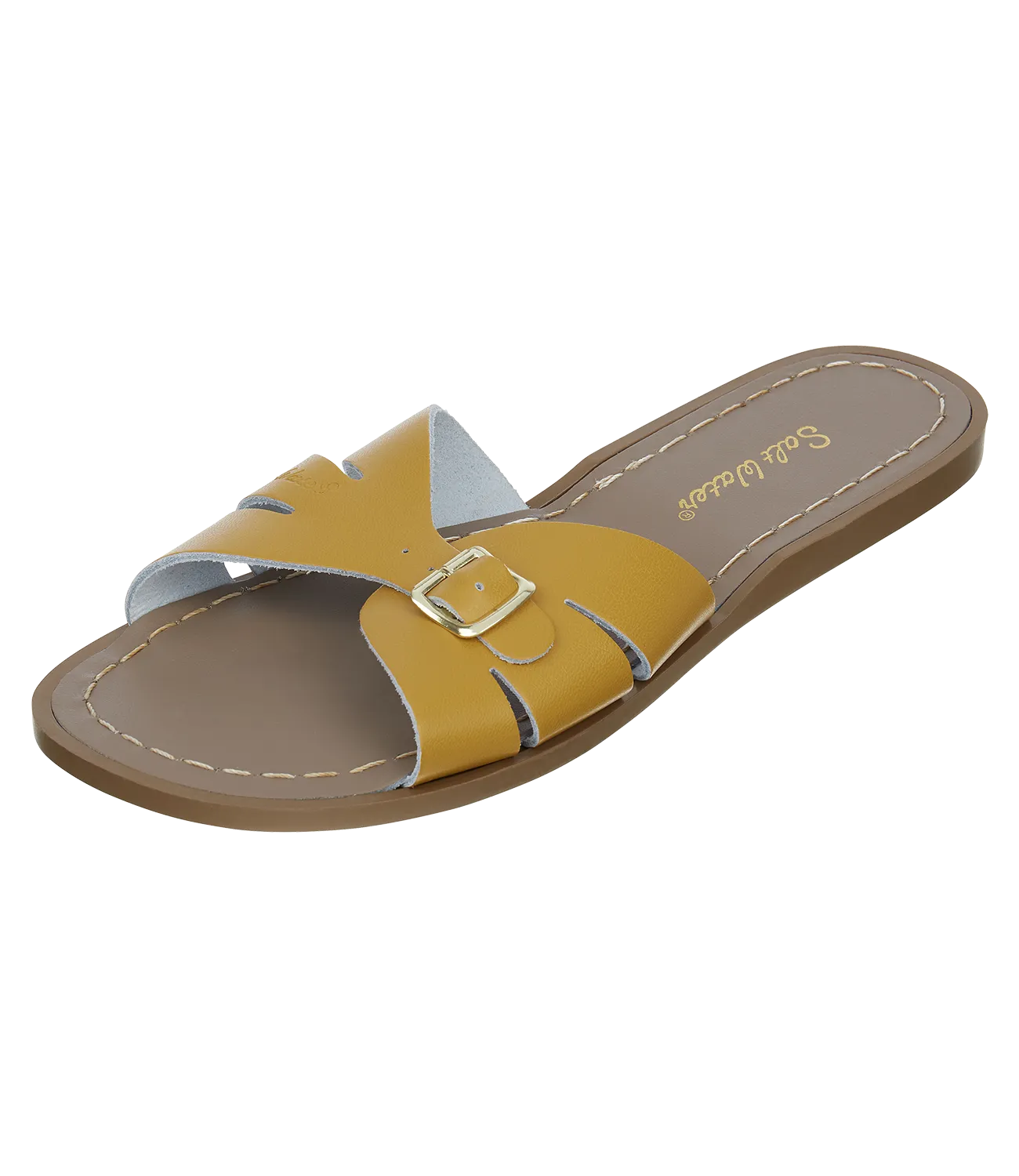 Salt-water sandals classic slide mustard