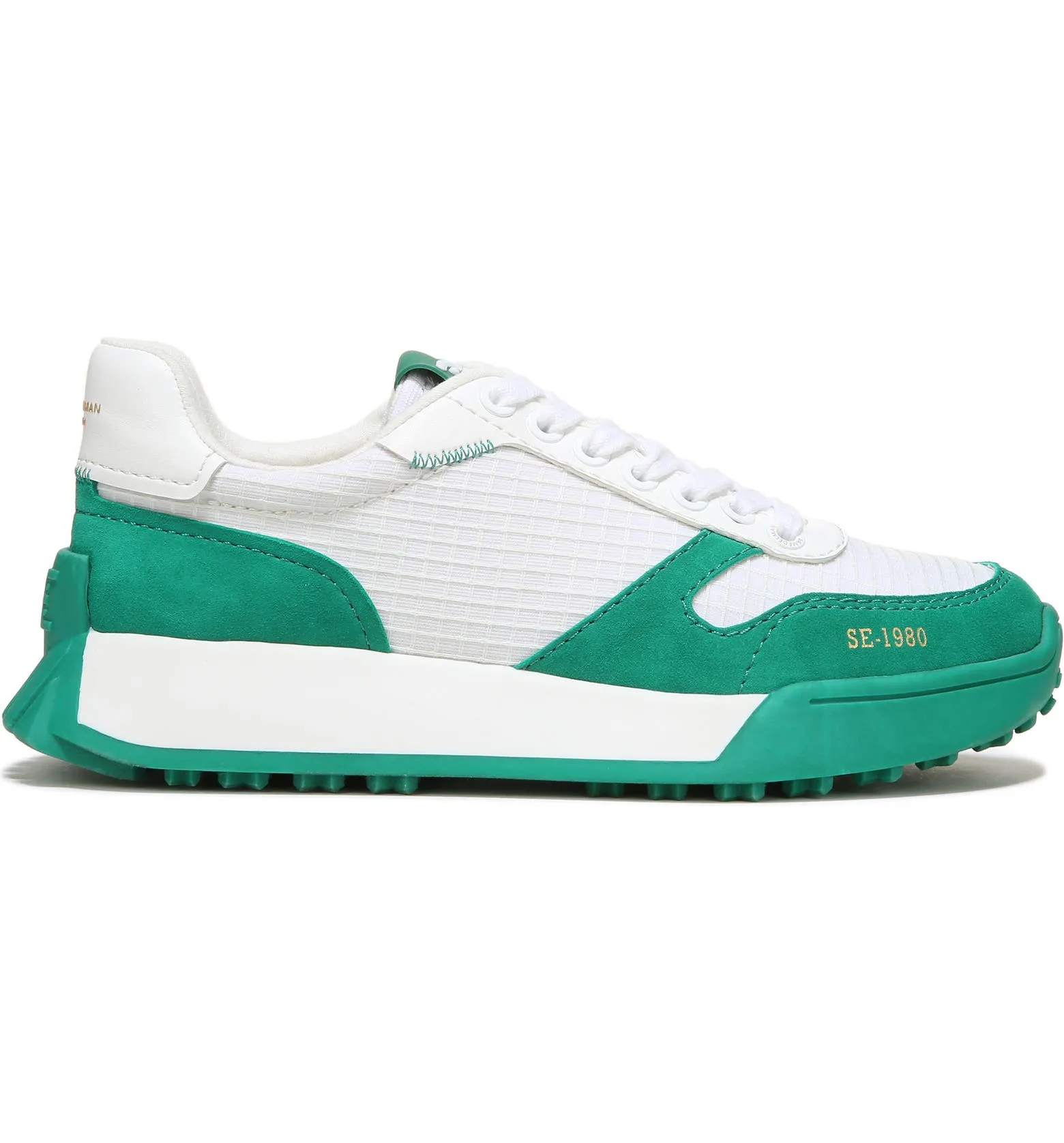 Sam Edelman Layla Sneaker in Green/White