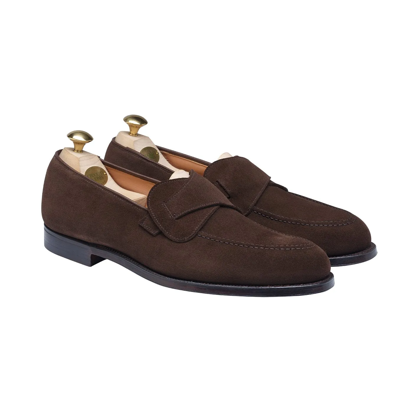 Selby Dark Brown Calf Suede