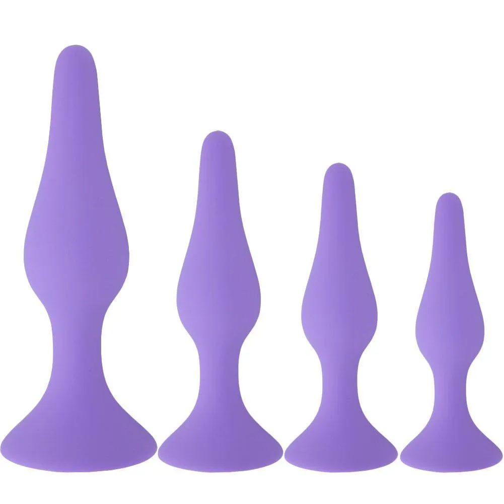 Silicone Anal Plug Kit - Set Of 4